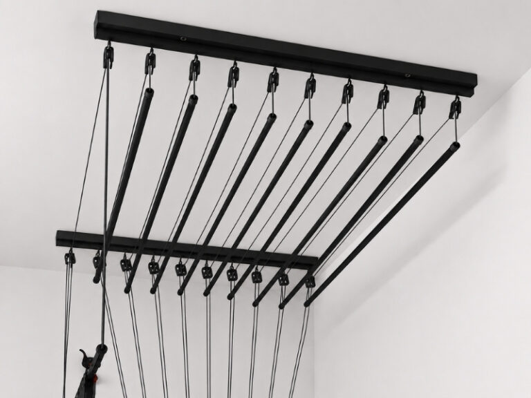 Varal de Teto Individual Preto